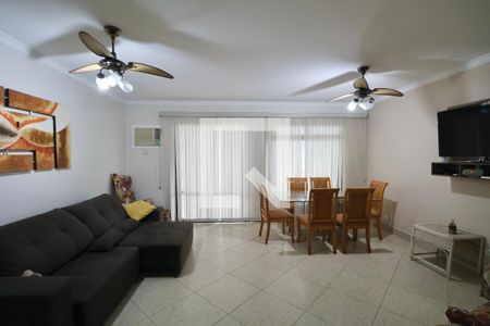 Sala de apartamento para alugar com 3 quartos, 115m² em Tortuga, Guarujá