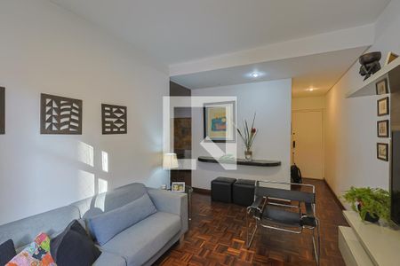 Sala  de apartamento à venda com 3 quartos, 90m² em Santo Antônio, Belo Horizonte