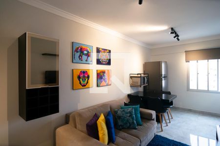 Sala de apartamento para alugar com 1 quarto, 35m² em Bela Vista, São Paulo
