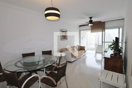 Sala de apartamento para alugar com 3 quartos, 110m² em Vila Luis Antonio, Guarujá