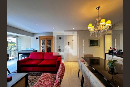 Sala de apartamento à venda com 2 quartos, 99m² em Jardim das Acácias, São Paulo