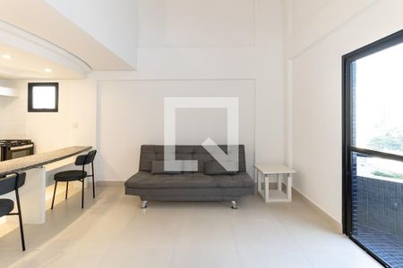 Sala de apartamento para alugar com 1 quarto, 51m² em Moema, São Paulo