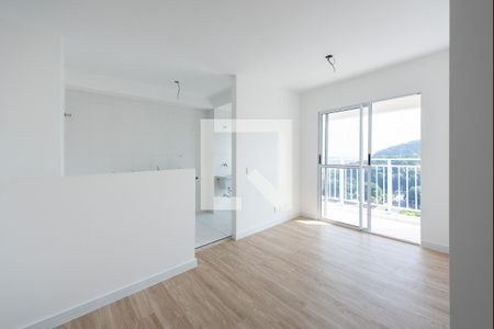 Sala de apartamento para alugar com 2 quartos, 52m² em Morro de Nova Cintra, Santos