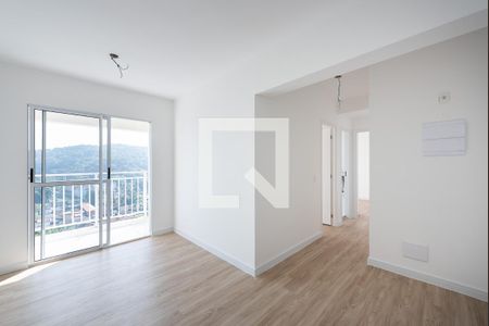 Sala de apartamento para alugar com 2 quartos, 52m² em Morro de Nova Cintra, Santos