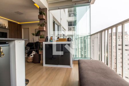 Varanda Sala de apartamento à venda com 1 quarto, 54m² em Alphaville Empresarial, Barueri