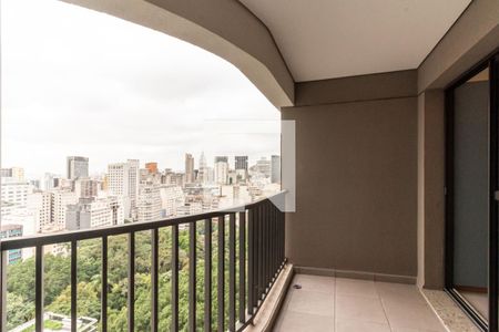 Varanda de kitnet/studio para alugar com 1 quarto, 24m² em Santa Efigênia, São Paulo