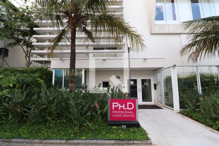 Apartamento para alugar com 45m², 1 quarto e 1 vagaFachada e portaria