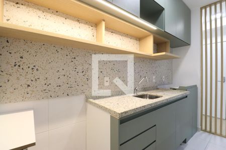 Apartamento para alugar com 45m², 1 quarto e 1 vagaDetalhe da cozinha