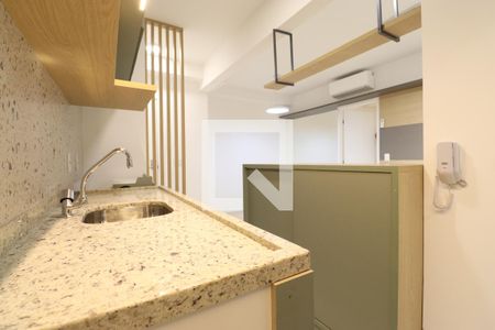 Apartamento para alugar com 45m², 1 quarto e 1 vagaDetalhe da cozinha