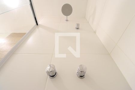 Apartamento para alugar com 45m², 1 quarto e 1 vagaDetalhe do banheiro