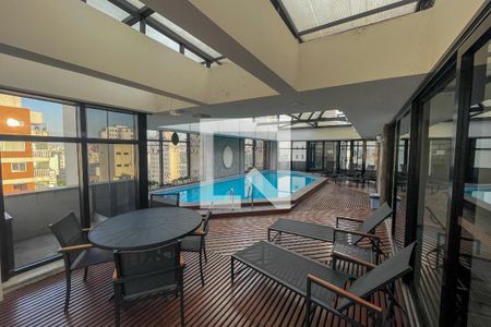 Área comum - Piscina de kitnet/studio para alugar com 1 quarto, 32m² em Jardim Paulista, São Paulo