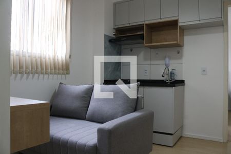 Sala/Cozinha de apartamento para alugar com 1 quarto, 24m² em Barra Funda, São Paulo