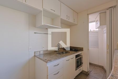 Cozinha de apartamento para alugar com 1 quarto, 60m² em Santo Agostinho, Belo Horizonte
