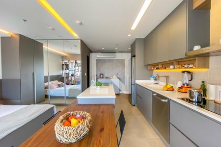 Cozinha de apartamento para alugar com 1 quarto, 42m² em Centro, São Bernardo do Campo