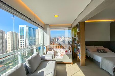 Varanda Integrada de apartamento para alugar com 1 quarto, 42m² em Centro, São Bernardo do Campo