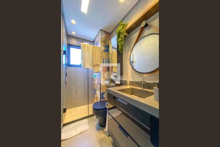 Banheiro de apartamento para alugar com 1 quarto, 42m² em Centro, São Bernardo do Campo