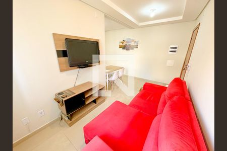 Sala de TV de apartamento para alugar com 2 quartos, 80m² em Ingleses do Rio Vermelho, Florianópolis