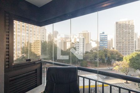 Apartamento para alugar com 36m², 1 quarto e 1 vaga Apartamento para alugar com 36m², 1 quarto e 1 vagaVaranda