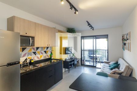 Sala de apartamento para alugar com 1 quarto, 36m² em Campos Elíseos, São Paulo