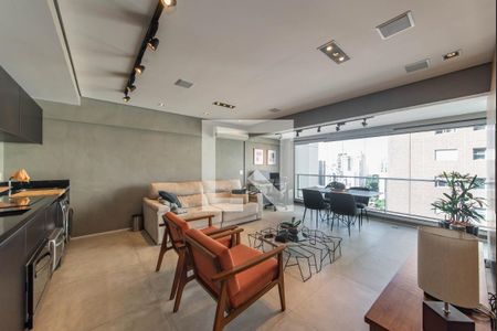 Sala de apartamento à venda com 1 quarto, 69m² em Cidade Monções, São Paulo