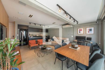 Sala de apartamento à venda com 1 quarto, 69m² em Cidade Monções, São Paulo