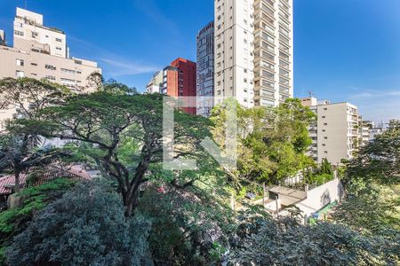 Sala/Cozinha - Vista Varanda de apartamento à venda com 1 quarto, 54m² em Cerqueira César, São Paulo