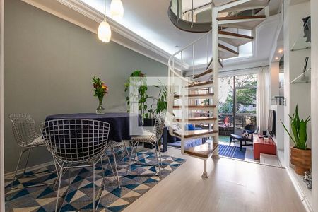 Sala/Cozinha de apartamento à venda com 1 quarto, 54m² em Cerqueira César, São Paulo