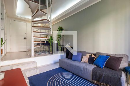 Sala/Cozinha de apartamento à venda com 1 quarto, 54m² em Cerqueira César, São Paulo