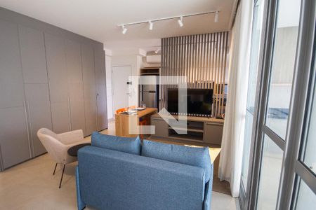 Sala de apartamento para alugar com 1 quarto, 53m² em Alto da Boa Vista, Ribeirão Preto