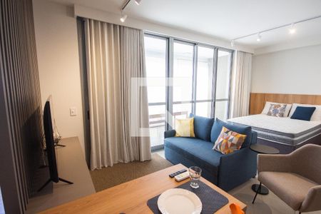 Sala de apartamento para alugar com 1 quarto, 53m² em Alto da Boa Vista, Ribeirão Preto