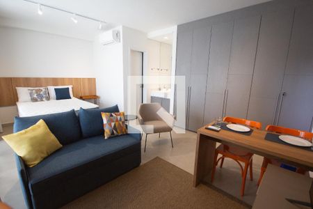 Sala de apartamento para alugar com 1 quarto, 53m² em Alto da Boa Vista, Ribeirão Preto