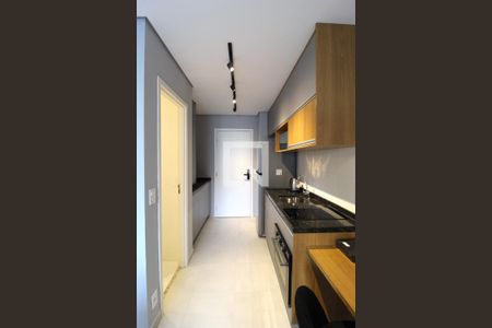 Cozinha de kitnet/studio para alugar com 1 quarto, 25m² em Vila Olímpia, São Paulo