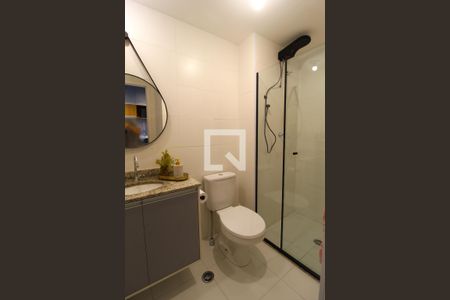 Banheiro de kitnet/studio para alugar com 1 quarto, 25m² em Vila Olímpia, São Paulo
