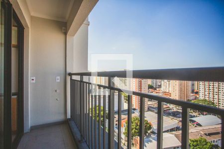 Varanda de kitnet/studio para alugar com 1 quarto, 27m² em Mirandópolis, São Paulo