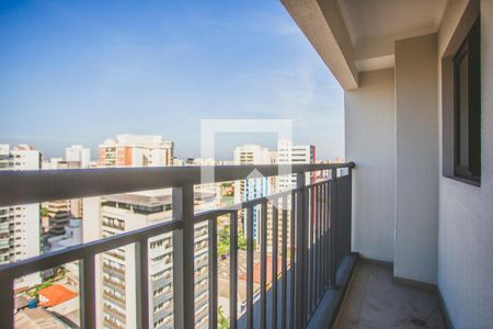 Varanda de kitnet/studio para alugar com 1 quarto, 27m² em Mirandópolis, São Paulo