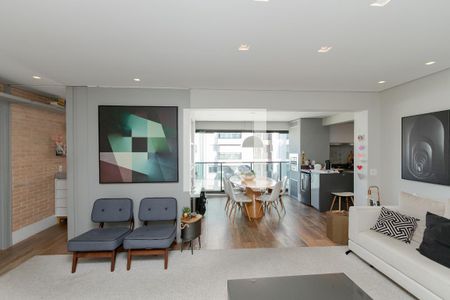 Sala de apartamento à venda com 3 quartos, 105m² em Jardim Caravelas, São Paulo