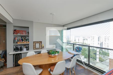 Varanda da Sala de apartamento à venda com 3 quartos, 105m² em Jardim Caravelas, São Paulo