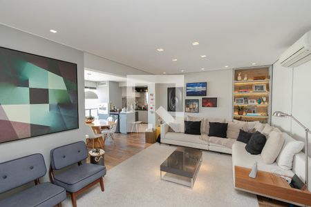 Sala de apartamento à venda com 3 quartos, 105m² em Jardim Caravelas, São Paulo