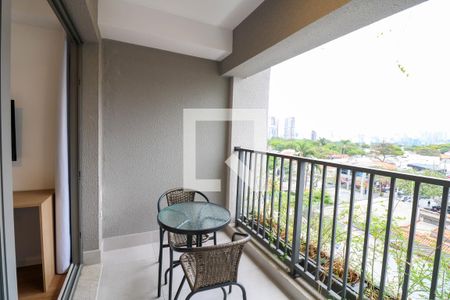 Varanda Studio de kitnet/studio à venda com 1 quarto, 30m² em Indianópolis, São Paulo