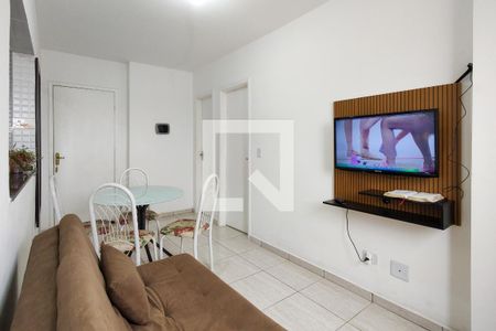 Sala de apartamento para alugar com 1 quarto, 50m² em Tupi, Praia Grande