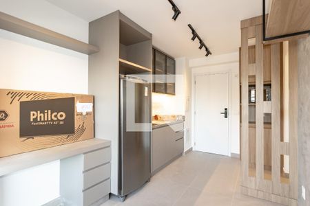 Sala de apartamento à venda com 1 quarto, 35m² em Indianópolis, São Paulo