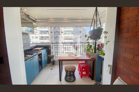 Varanda Sala - Sala de Jantar de apartamento à venda com 2 quartos, 63m² em Centro, Santo André
