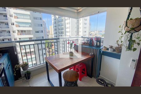 Varanda Sala - Sala de Jantar de apartamento à venda com 2 quartos, 63m² em Centro, Santo André