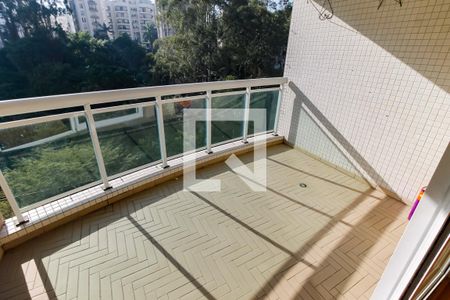 Varanda da Sala de apartamento para alugar com 3 quartos, 78m² em Vila Andrade, São Paulo