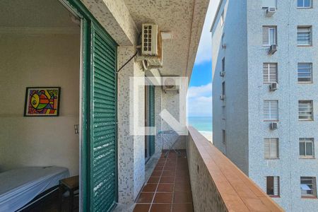 Varanda sala de apartamento para alugar com 3 quartos, 106m² em Barra Funda, Guarujá