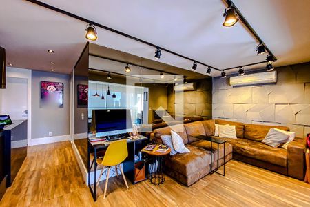 Sala  de apartamento à venda com 1 quarto, 80m² em Vila Regente Feijó, São Paulo