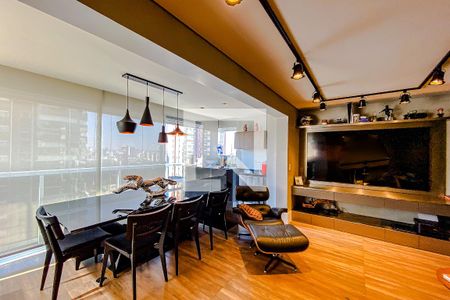 Sala  de apartamento à venda com 1 quarto, 80m² em Vila Regente Feijó, São Paulo