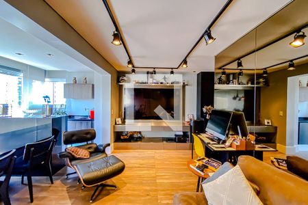 Sala  de apartamento à venda com 1 quarto, 80m² em Vila Regente Feijó, São Paulo