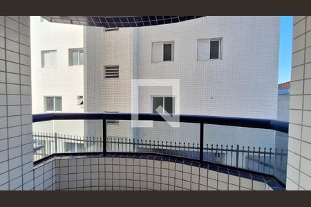 Varanda da Sala de apartamento para alugar com 1 quarto, 48m² em Ocian, Praia Grande