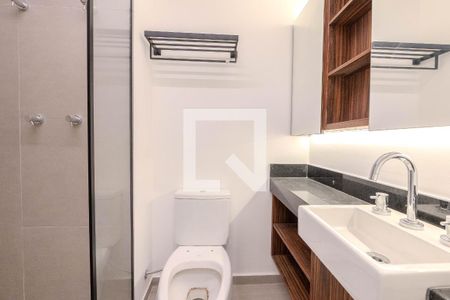 Studio para alugar com 24m², 1 quarto e sem vaga Studio para alugar com 24m², 1 quarto e sem vagaBanheiro